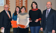 Preistr&auml;gerinnen und Lionsclub-Vertreter (v.l.n.r.) -  Immo Stutzbach, Anna Haas, Constanze Gra