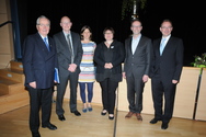 (v.l.n.r.) Prof. Dr. Klaus T&ouml;pfer, Prof. Dr. Klaus Maas, Karen B&uuml;ttner, Prof. Dr. Alexandr